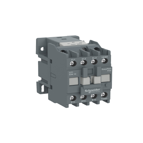 Contactor tripolar 9A tensión de control 380 Vca 1NA